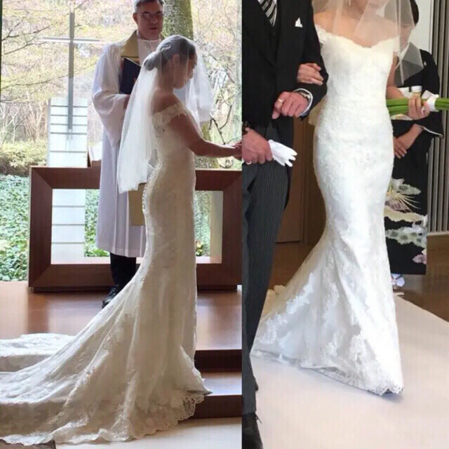 激安の ellis bridals 結婚式 ウェディングドレス マーメイド