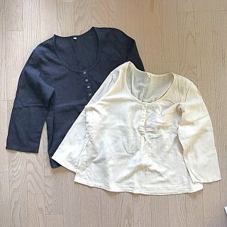 ムジルシリョウヒン(MUJI (無印良品))のブラウス 2色セット(シャツ/ブラウス(長袖/七分))