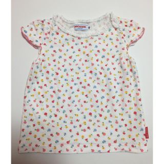 ミキハウス(mikihouse)の☆ミキハウス☆花柄シャツ☆80☆(シャツ/カットソー)