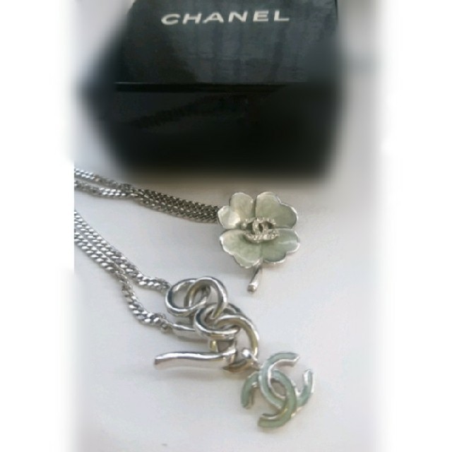 CHANEL シャネル ネックレス シルバー クローバー ココマーク CHANEL シャネル ネックレス シルバー クローバー ココマーク