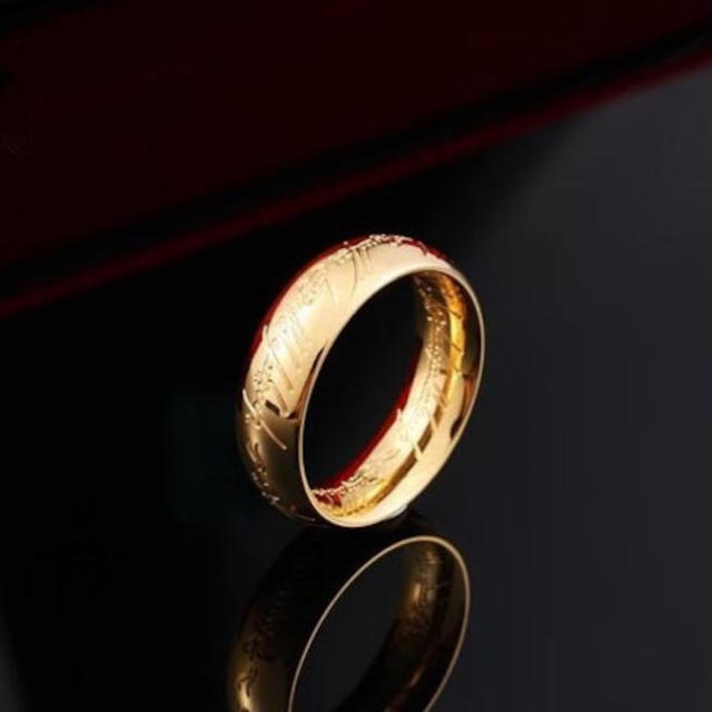 ロードオブザリング ホビット The One Ring ゴールドコーティング メンズのアクセサリー(リング(指輪))の商品写真