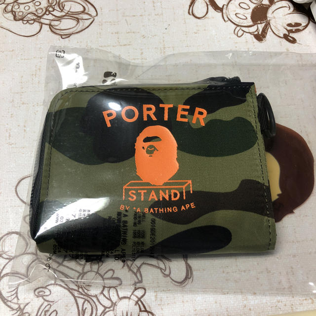 PORTER(ポーター)の「A BATHING APE®×PORTER」コラボウォレット メンズのファッション小物(コインケース/小銭入れ)の商品写真