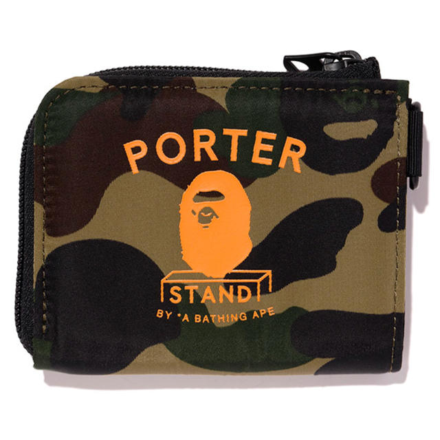 PORTER(ポーター)の「A BATHING APE®×PORTER」コラボウォレット メンズのファッション小物(コインケース/小銭入れ)の商品写真