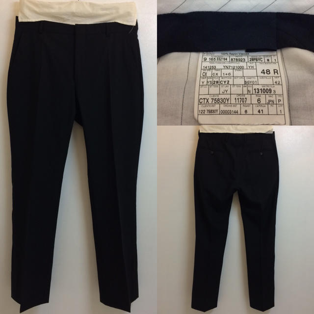 SAINT LAURENT - YVES SAINT LAURENT ITALY製 ブラック SAINT LAURENT - YVES SAINT LAURENT ITALY製 ブラック