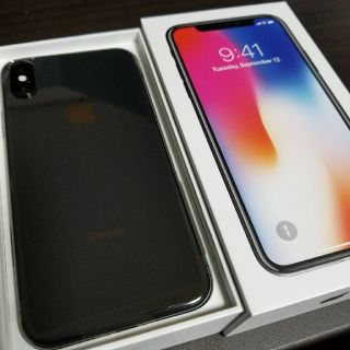 iPhoneX 64GB スペースグレイ 新品未使用(スマートフォン本体)