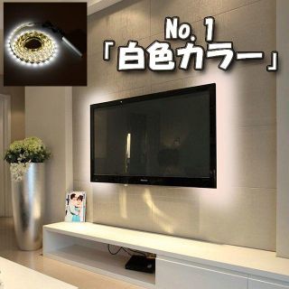 【No.1 白色】LED ストリング 50cm USBケーブル 5V電源 ライト(その他)