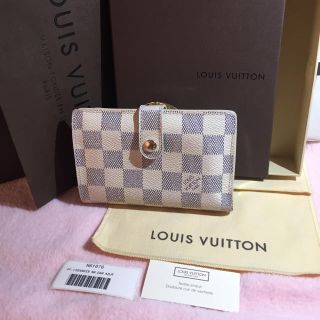 ルイヴィトン(LOUIS VUITTON)の❤️ルイヴィトン ガマ口二つ折り財布 ダミエ柄❤️(財布)