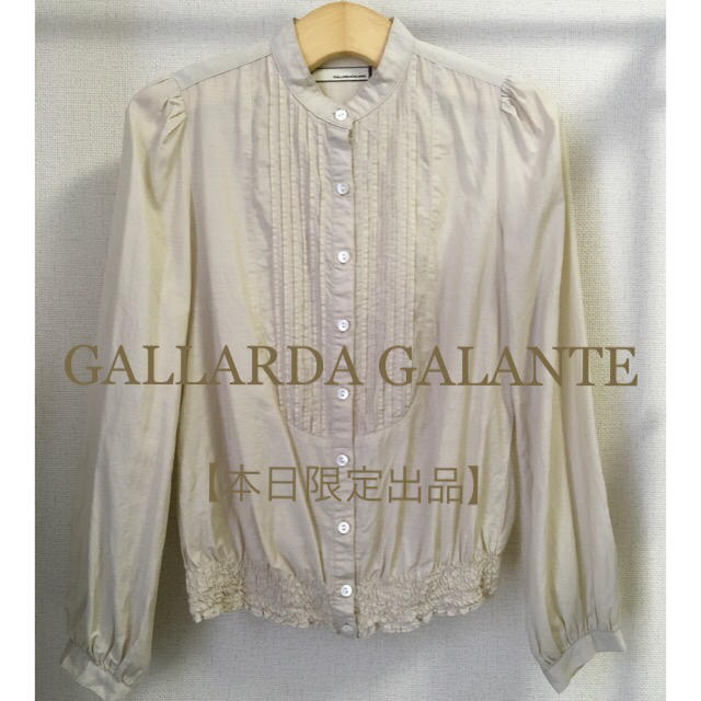 GALLARDA GALANTE(ガリャルダガランテ)の【 GALLARDA GALANTE 】裾シャーリング ＊ フリルブラウス レディースのトップス(シャツ/ブラウス(長袖/七分))の商品写真