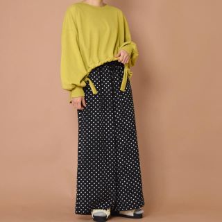 ダブルクローゼット(w closet)のゆうまおう様専用  w closet  ドット ワイドパンツ(カジュアルパンツ)