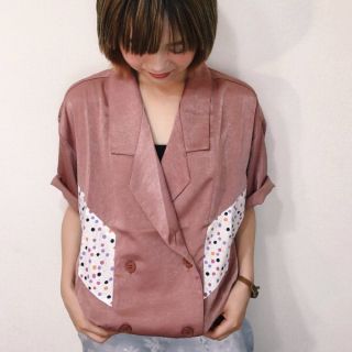 スピンズ(SPINNS)のマットサテンシャツ CHIHIRO YASUDA(Tシャツ(半袖/袖なし))