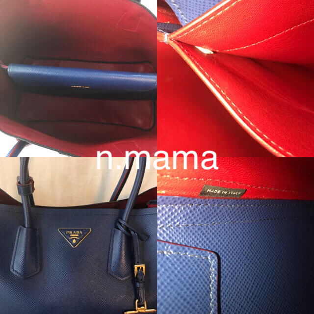 PRADA(プラダ)のプラダ PRADA サフィアーノ 2WAY ダブルバッグ B2756T   レディースのバッグ(ショルダーバッグ)の商品写真