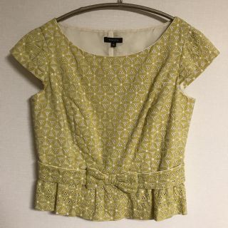 トッカ(TOCCA)のTOCCA トッカ 刺繍ブラウス 0サイズ イエロー(シャツ/ブラウス(半袖/袖なし))