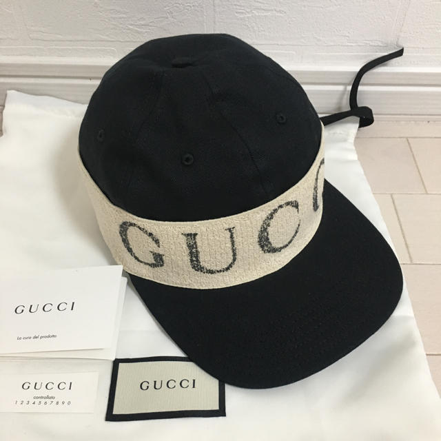 Gucci(グッチ)の【マイメロ様専用】S57 グッチ ベースボール  キャップ ヘアバンド付き メンズの帽子(キャップ)の商品写真