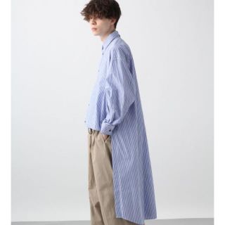 ハレ(HARE)の完売品 ほぼ新品 HARE ストライプバックロングシャツ(シャツ)