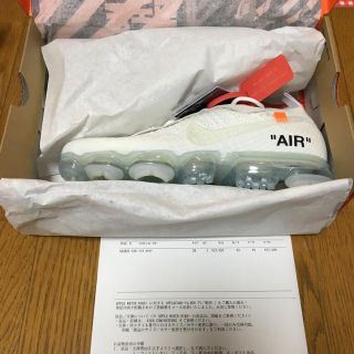 オフホワイト(OFF-WHITE)のnike the ten air vapormax flyknit 28cm(スニーカー)