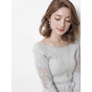 アプワイザーリッシェ(Apuweiser-riche)の♡新品♡雑誌掲載♡宮田聡子♡泉里香着用♡レースショルダーフレアワンピース♡(ひざ丈ワンピース)