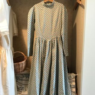 france vintage onepiece.(ひざ丈ワンピース)