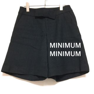 ミニマム(MINIMUM)のMININUM MININUM 黒リボンショートパンツ(ショートパンツ)