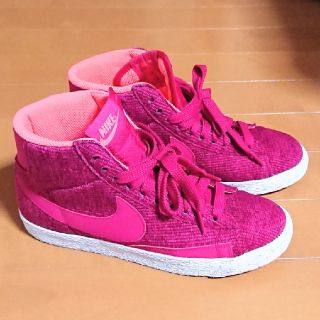 ナイキ(NIKE)のナイキ レディース ハイカット スニーカー 23.5cm ピンク(スニーカー)