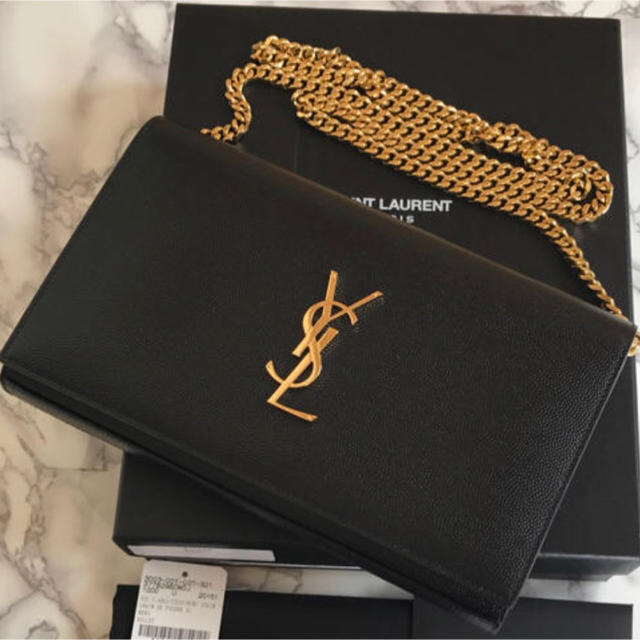 超美品❗️YSL サンローラン チェーン ウォレット ショルダー バッグ