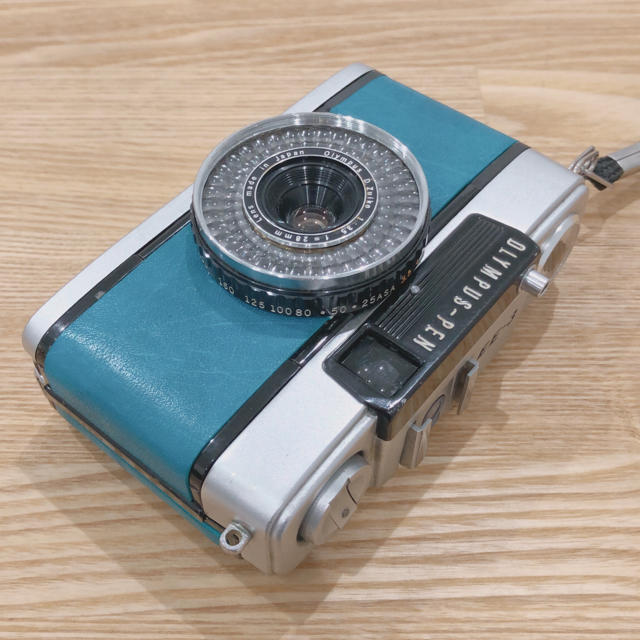 【整備済・完動品】 OLYMPUS PEN EE-3 ターコイズ