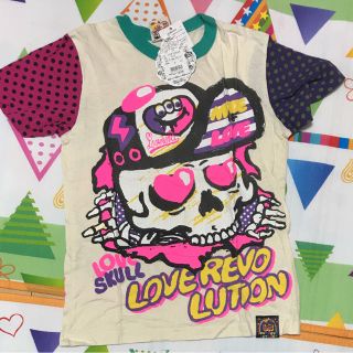 ラブレボリューション(LOVE REVOLUTION)のラブレボ♡スカルTシャツ Free 160-170(Tシャツ/カットソー)