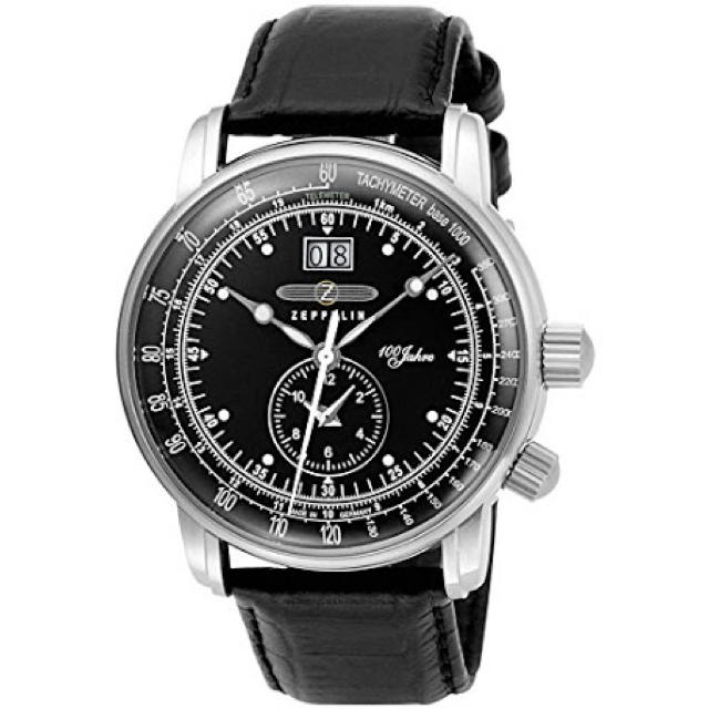 ツェッペリン]ZEPPELIN 腕時計 100周年モデル ブラック文字盤43mm素材ケース素材