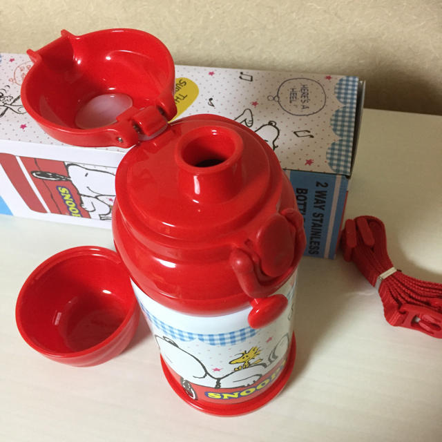 SNOOPY(スヌーピー)の新品＊スヌーピ  ２WAY ステンレスボトル キッズ/ベビー/マタニティの授乳/お食事用品(水筒)の商品写真