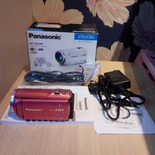 パナソニック(Panasonic)のpanasonic HC-V520M 希少桜柄ピンク ビデオカメラ パナソニック(ビデオカメラ)