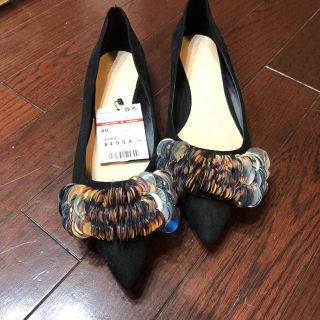 マンゴ(MANGO)のMango フラットパンプス 25.5cm(ハイヒール/パンプス)