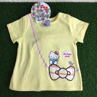 フタフタ(futafuta)の【 70 】 ハローキティ フタフタ バックプリーツ カットソー イエロー(Ｔシャツ)