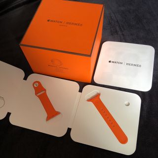 アップルウォッチ(Apple Watch)のHERMES エルメス アップルウォッチ ラバー ベルト バンド 38㎜(腕時計)