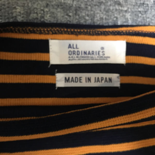 ALL ORDINARIES(オールオーディナリーズ)の未使用品 ALL ORDINARIES サーフニット ボートネック７分袖Ｔ レディースのトップス(Tシャツ(半袖/袖なし))の商品写真