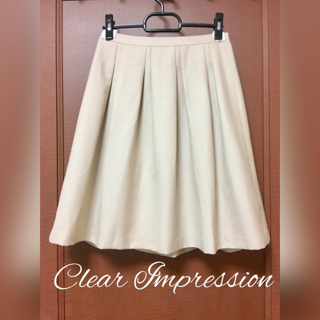 CLEAR IMPRESSION(クリアインプレッション)のセール☆クリアインプレッション 膝丈スカート オフィスカジュアル OL レディースのスカート(ひざ丈スカート)の商品写真