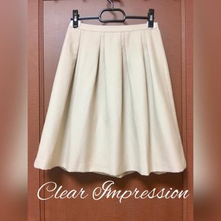 クリアインプレッション(CLEAR IMPRESSION)のセール☆クリアインプレッション 膝丈スカート オフィスカジュアル OL(ひざ丈スカート)