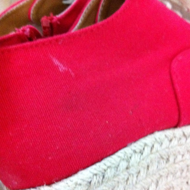 送込＊赤靴ウェッジソール レディースの靴/シューズ(スニーカー)の商品写真