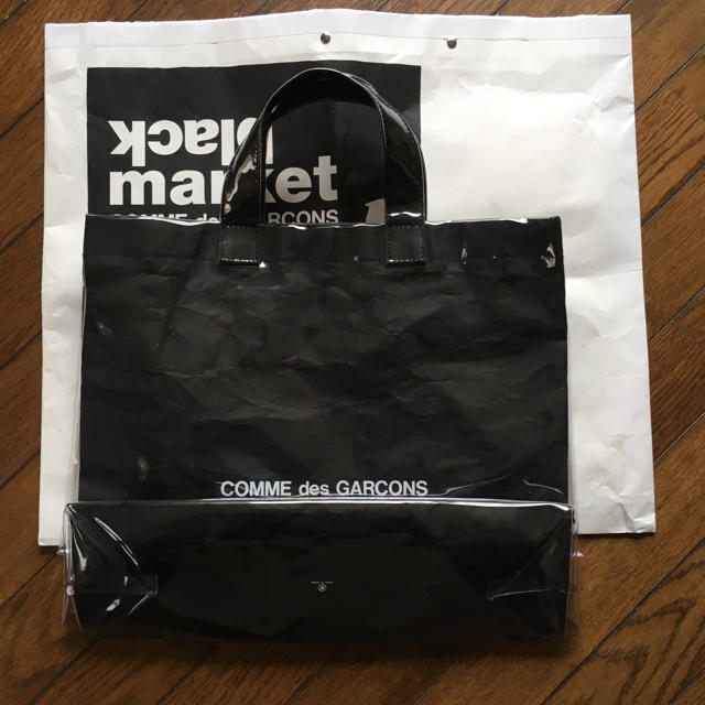 BLACK COMME des GARCONS(ブラックコムデギャルソン)のコムデギャルソン PVC トートバッグ メンズのバッグ(トートバッグ)の商品写真