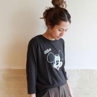 フレームワーク(FRAMeWORK)のFRAMeWORK  MICKEY T ブラック(Tシャツ(長袖/七分))