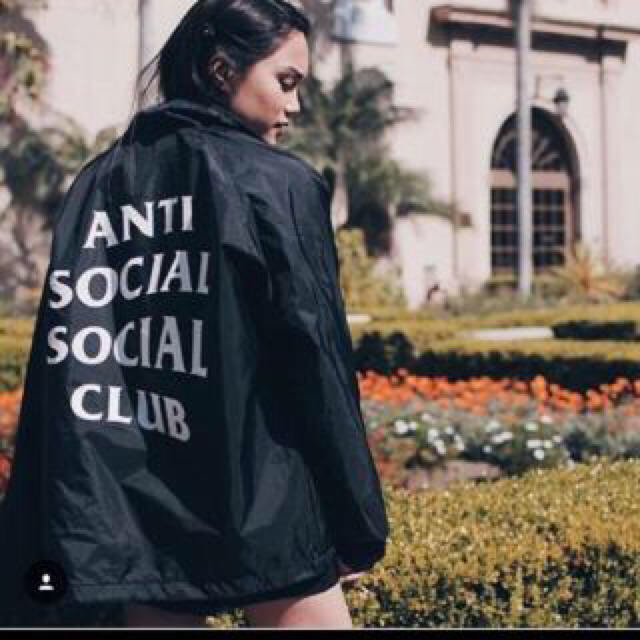 anti social social club コーチジャケット