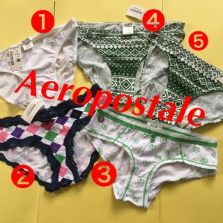 エアロポステール(AEROPOSTALE)のAeropostale ショーツ 下着 未使用 米購入 5枚 コットン(ショーツ)