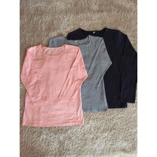 ムジルシリョウヒン(MUJI (無印良品))の無印 カットソー  3枚set  150cm(Tシャツ/カットソー)