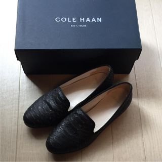 コールハーン(Cole Haan)のCOLE HAAN コールハーン新品スリッポンパンプスローファー36 23cm黒(ハイヒール/パンプス)