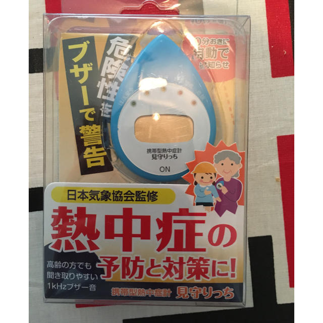 携帯型熱中症計 みまもりっち インテリア/住まい/日用品の日用品/生活雑貨/旅行(日用品/生活雑貨)の商品写真