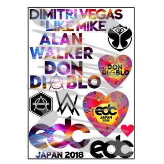 EDC♡1日目♡タトゥーシールA5(音楽フェス)