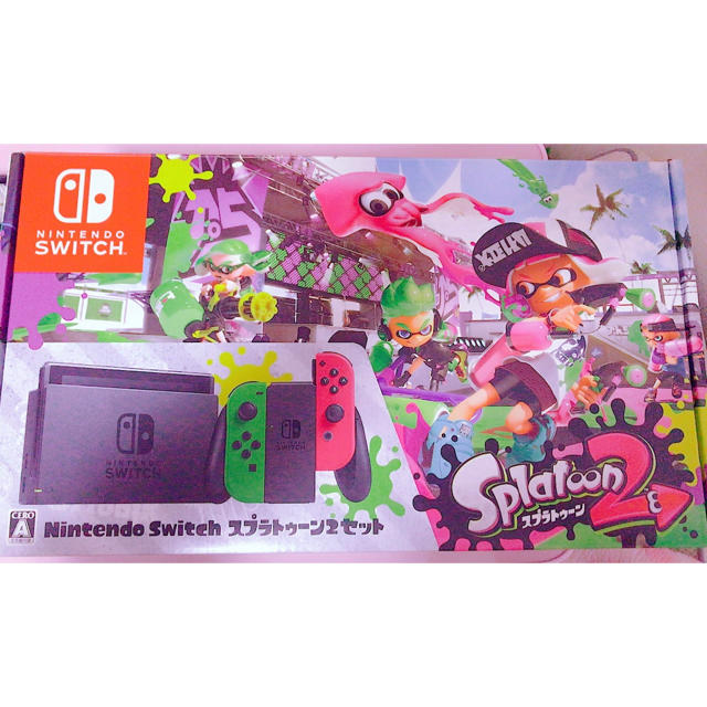 Nintendo Switch(ニンテンドースイッチ)のNintendo Switch スプラトゥーン2 同梱版 エンタメ/ホビーのゲームソフト/ゲーム機本体(家庭用ゲーム機本体)の商品写真