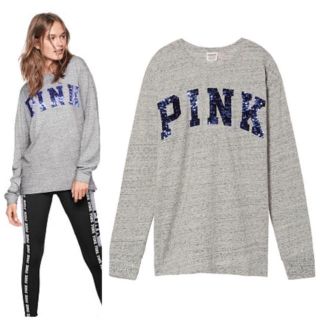 ヴィクトリアズシークレット(Victoria's Secret)のきらこ様 専用 新品  PINK  ロンTXS(Tシャツ(長袖/七分))