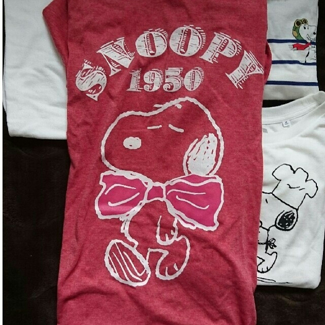 SNOOPY(スヌーピー)のna_chan様専用スヌーピーTシャツ四点セット レディースのトップス(Tシャツ(半袖/袖なし))の商品写真