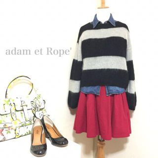 アダムエロぺ(Adam et Rope')のアダムエロペ/タックギャザースカート(ミニスカート)