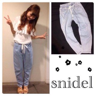 スナイデル(SNIDEL)のsnidel＊桃ちゃん着イージーデニム(デニム/ジーンズ)