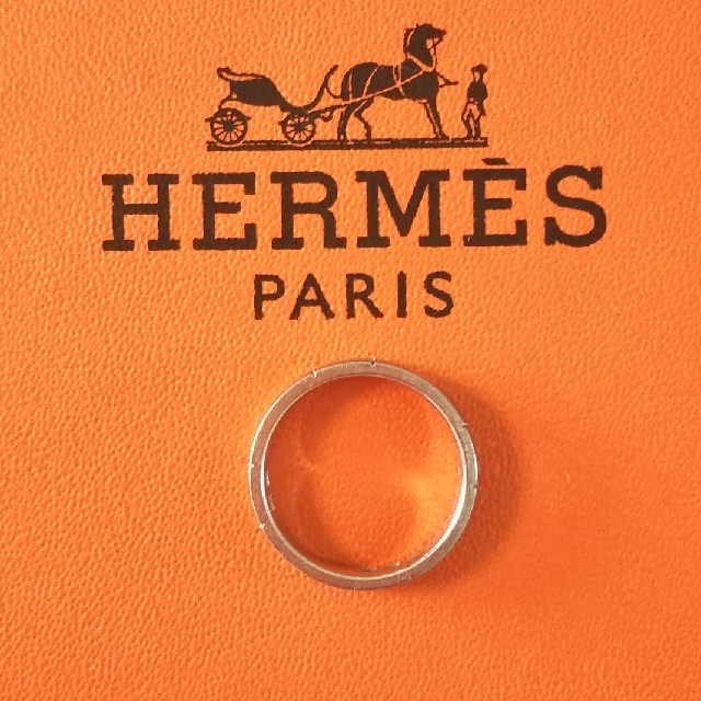 エルメス HERMES ヘラクレス リング 指輪 K18 Au750 WG 金